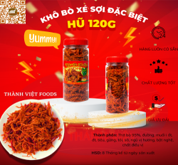 KHÔ BÒ SỢI 120G