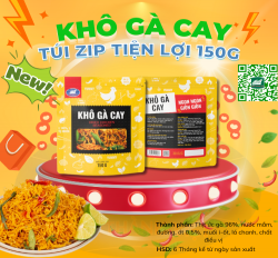 KHÔ GÀ CAY 150G