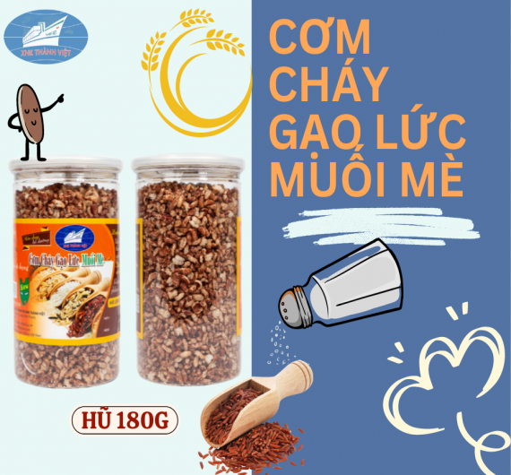 Cơm Cháy Gạo Lứt Muối Mè 160 G