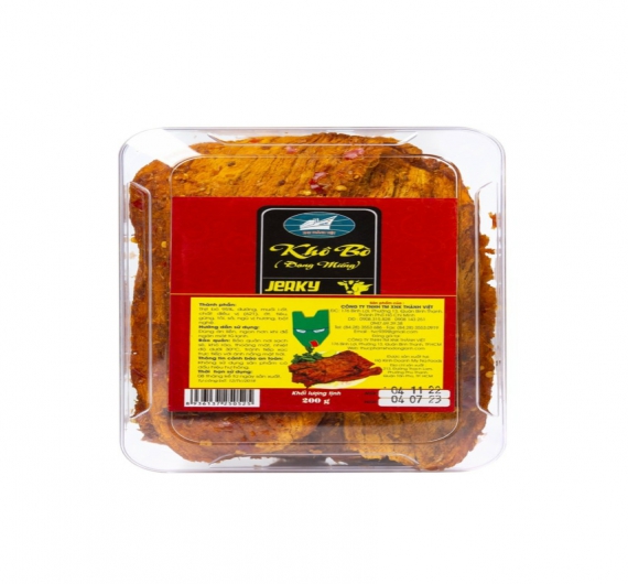 BÒ KHÔ MIẾNG HỘP 200gr
