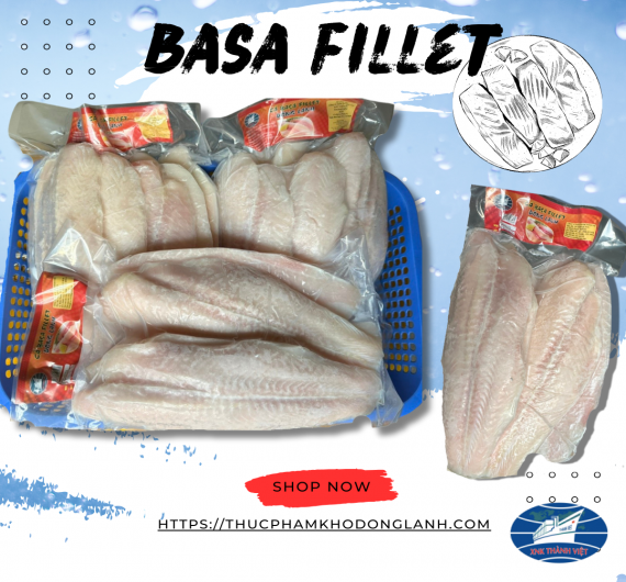 Cá Basa FILLET size 400 UP 1kg