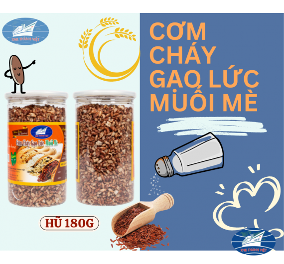 Cơm Cháy Gạo Lứt Muối Mè 160 G