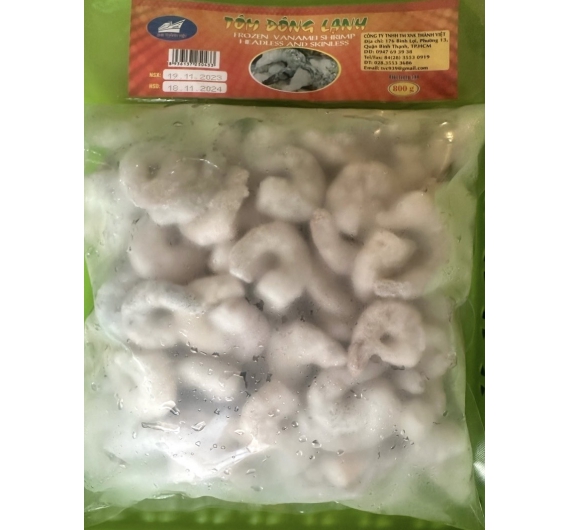 TÔM THẺ KHÔNG ĐUÔI ĐÔNG LẠNH 